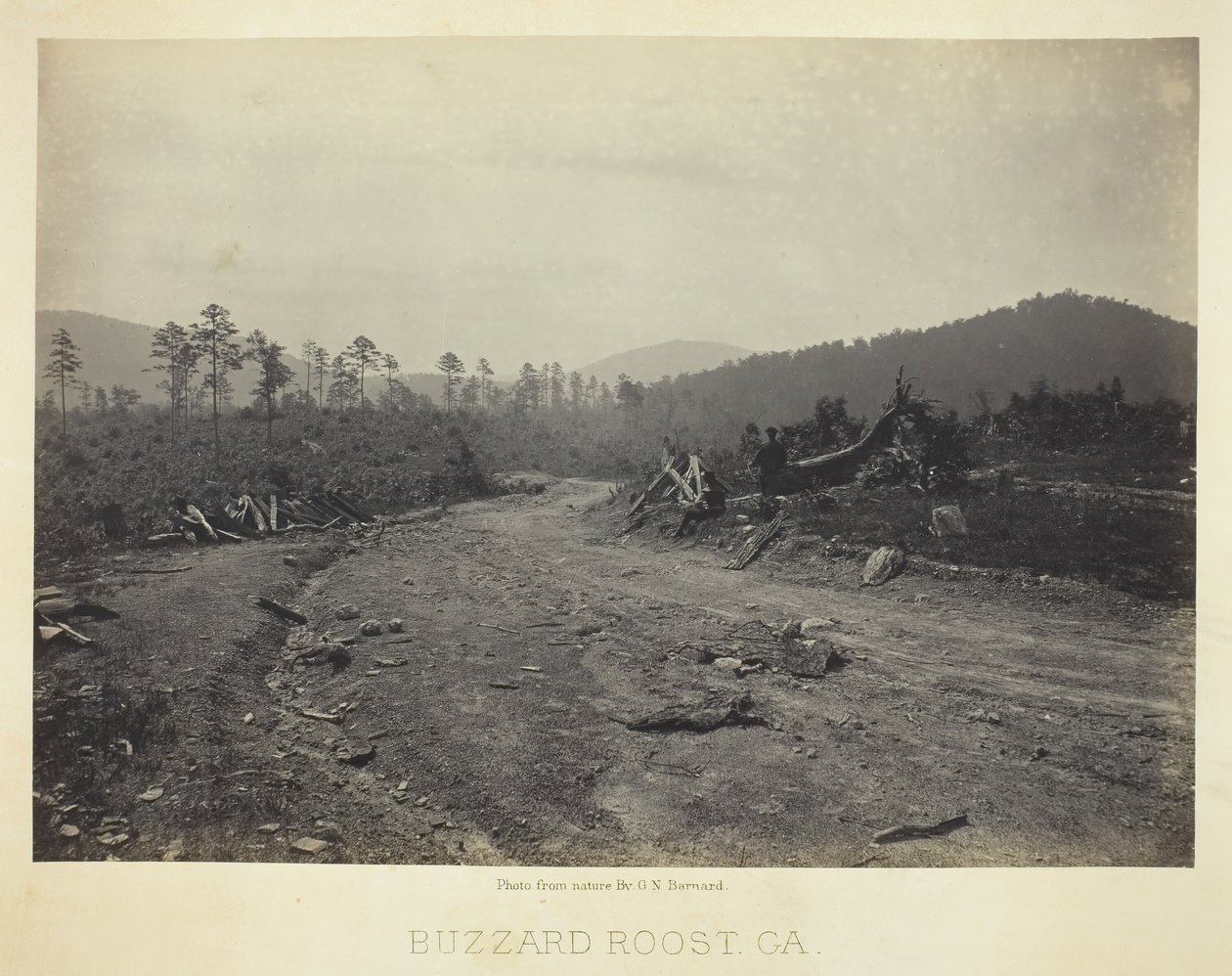 Buzzard Roost, GA, 1866. alkotó: George N. Barnard