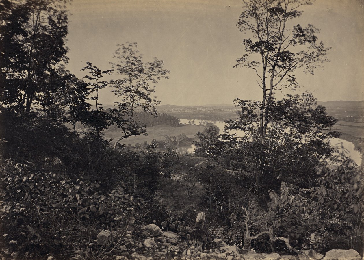 Chattanooga-völgy a Lookout-hegyről alkotó: George N. Barnard