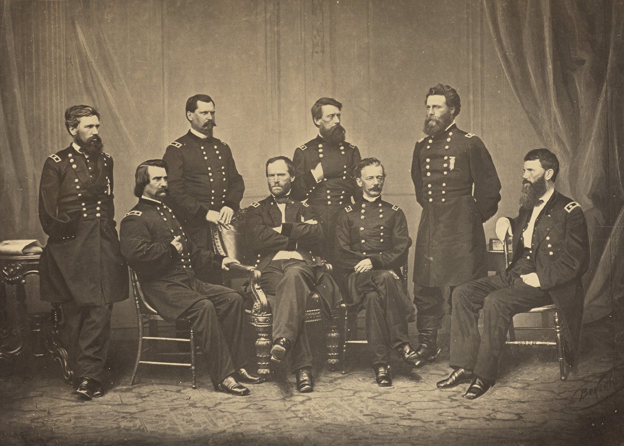 Sherman és tábornokai alkotó: George N. Barnard