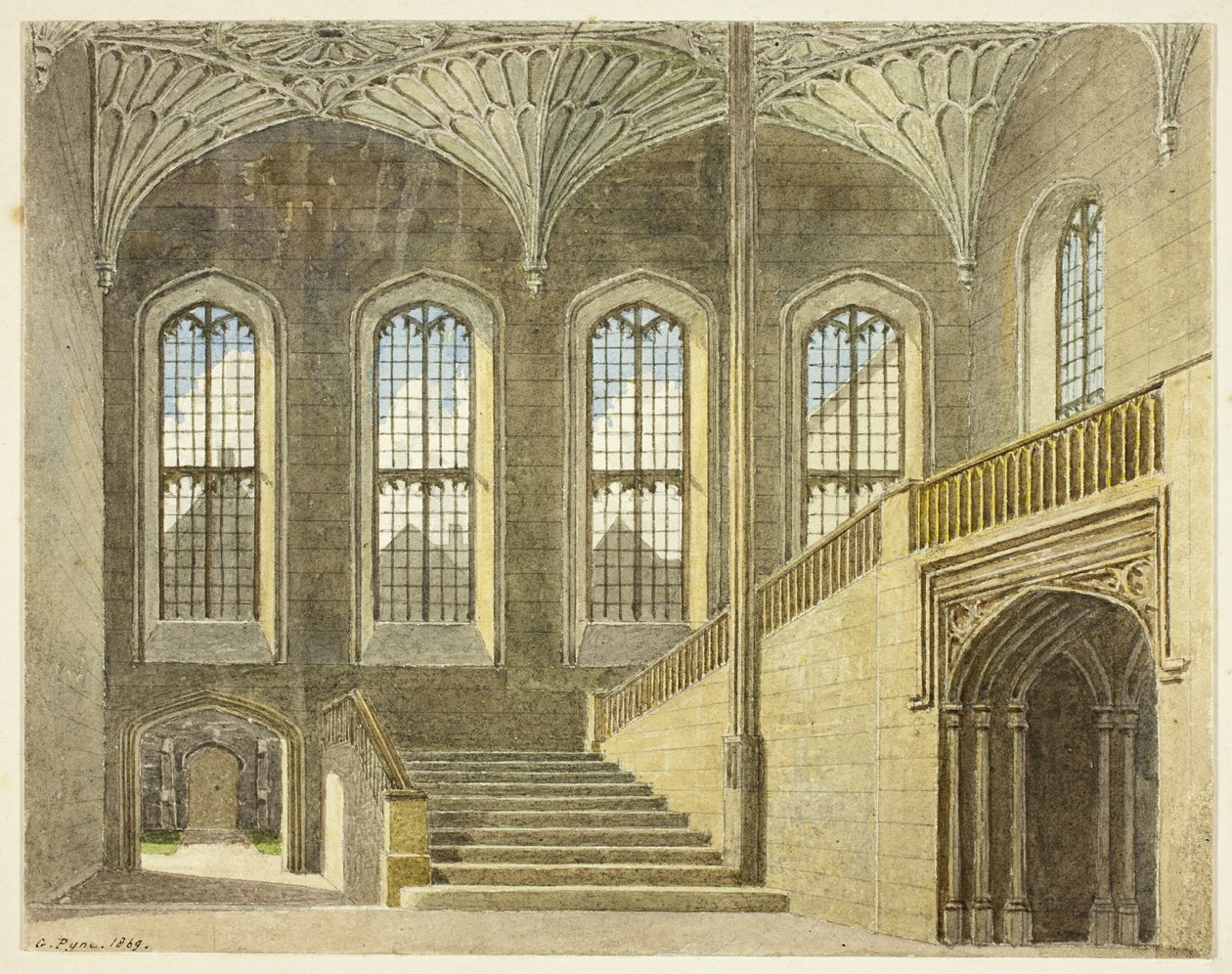 Entrance Hall, Christchurch, Oxford alkotó: George Pyne