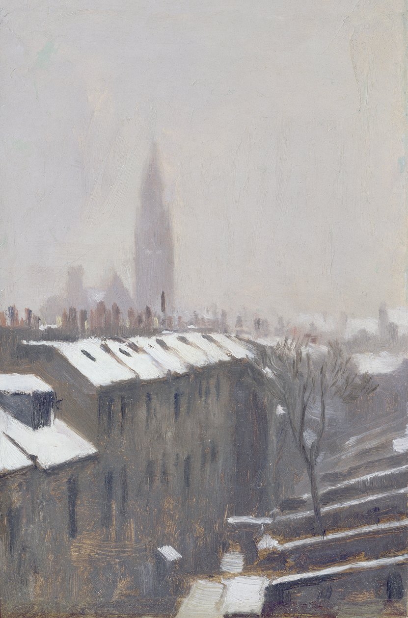 Duke Street Under Snow, Edinburgh, 1870 alkotó: George Reid