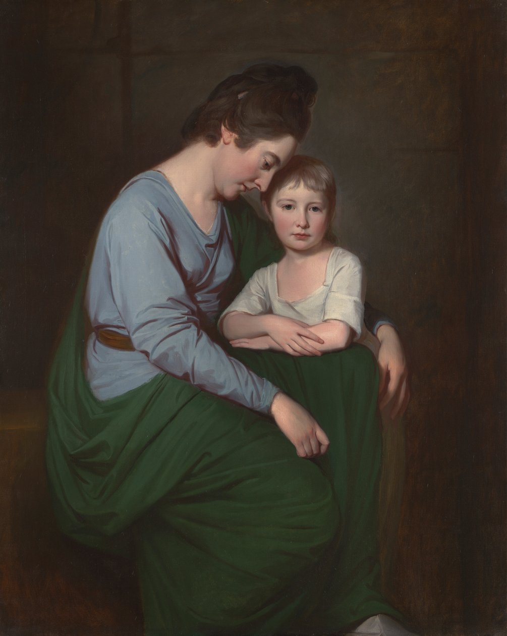 Anne Wilson és lánya, Sybill alkotó: George Romney
