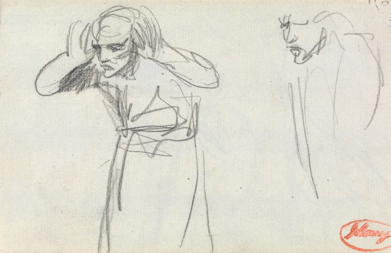 Figure with Hands to Ears alkotó: George Romney