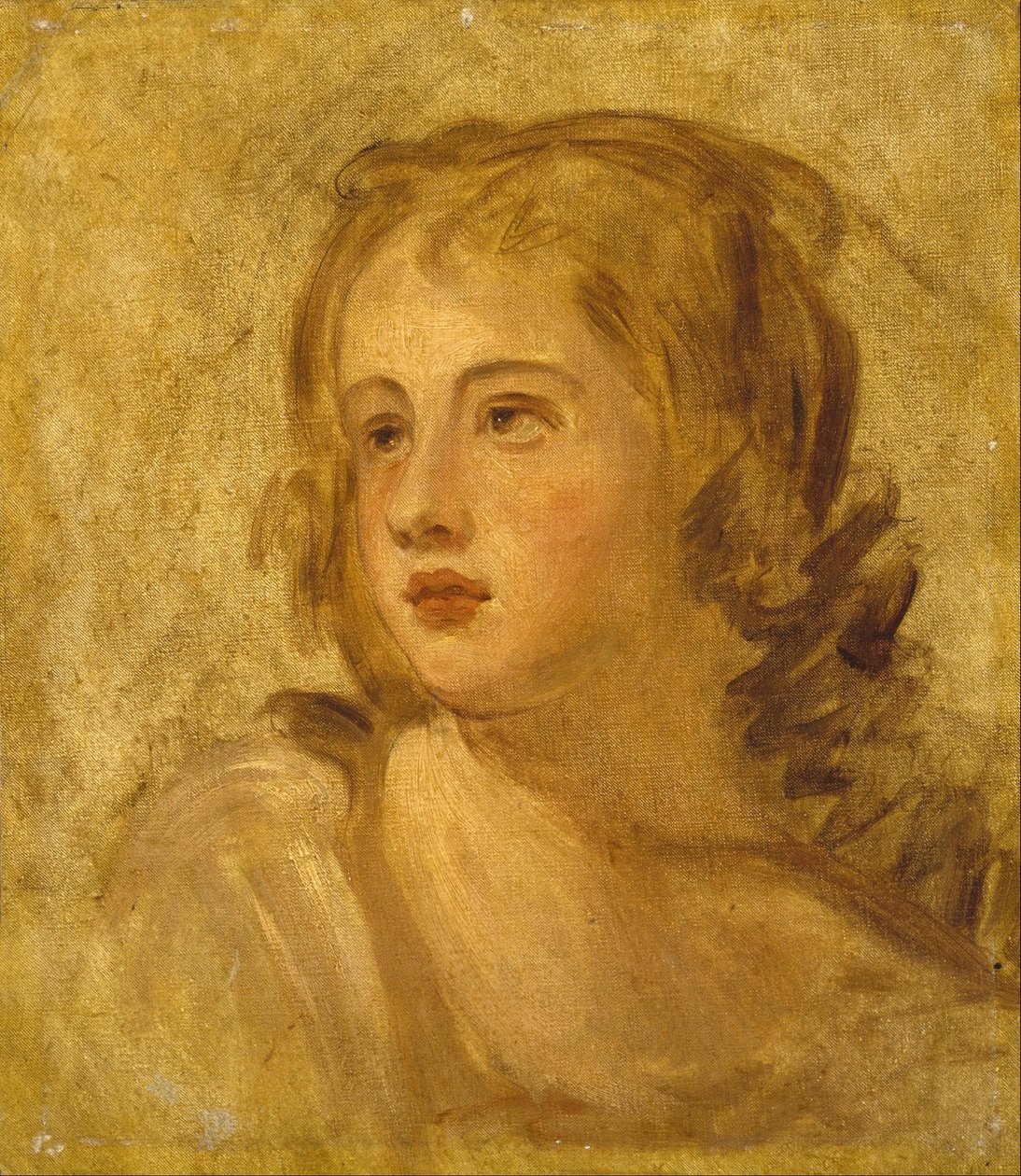 Egy nő feje alkotó: George Romney