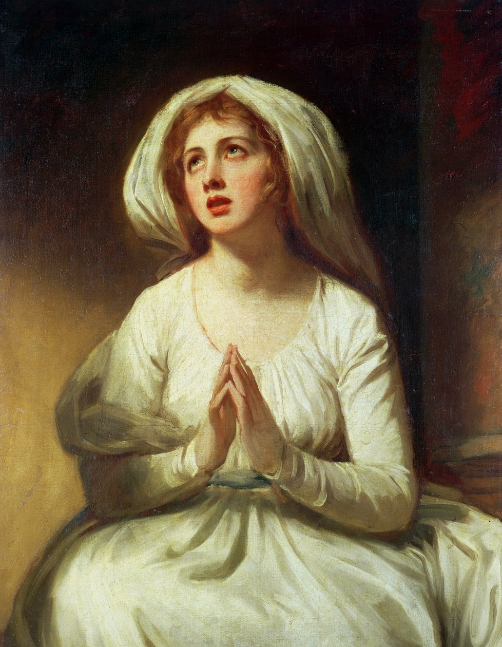 Lady Hamilton imádkozik alkotó: George Romney
