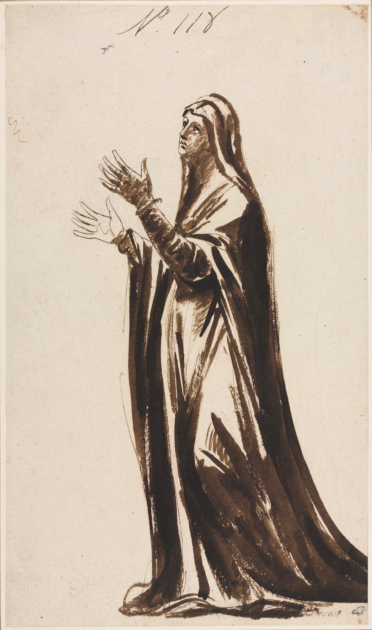 Mater Dolorosa (Gyászoló anya) alkotó: George Romney