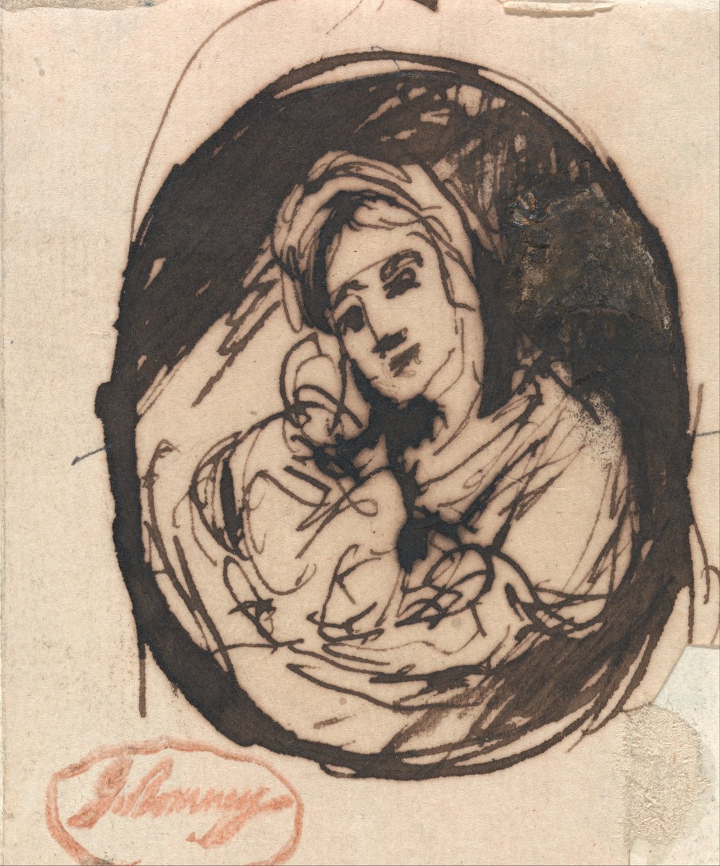 Anya és gyermeke alkotó: George Romney