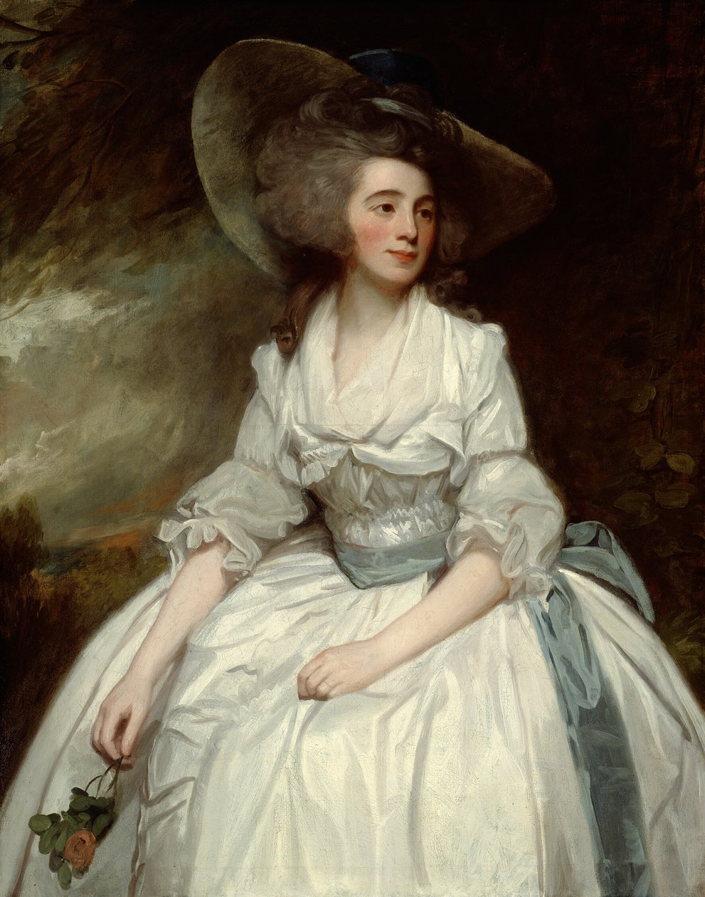 Francis Russell asszony alkotó: George Romney