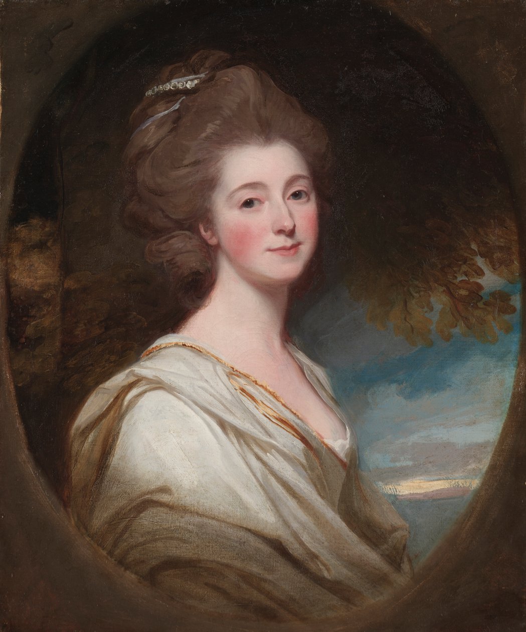 Jane Hoskyns portréja alkotó: George Romney