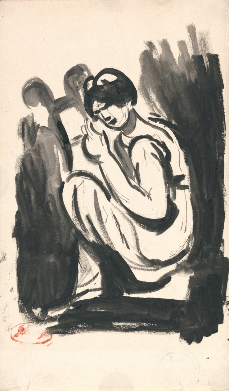 Ülő alak alkotó: George Romney