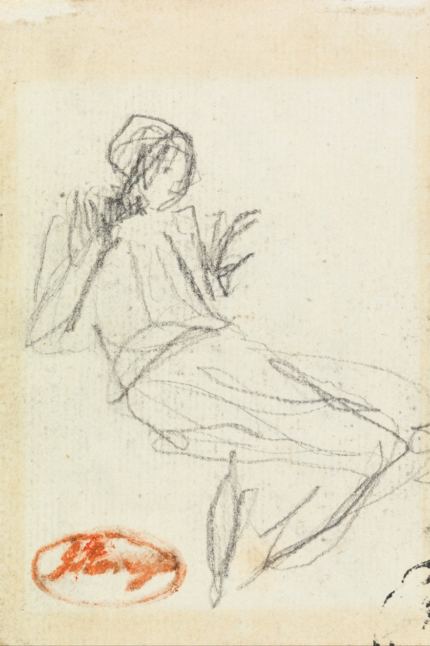Ülő paraszt lány alkotó: George Romney