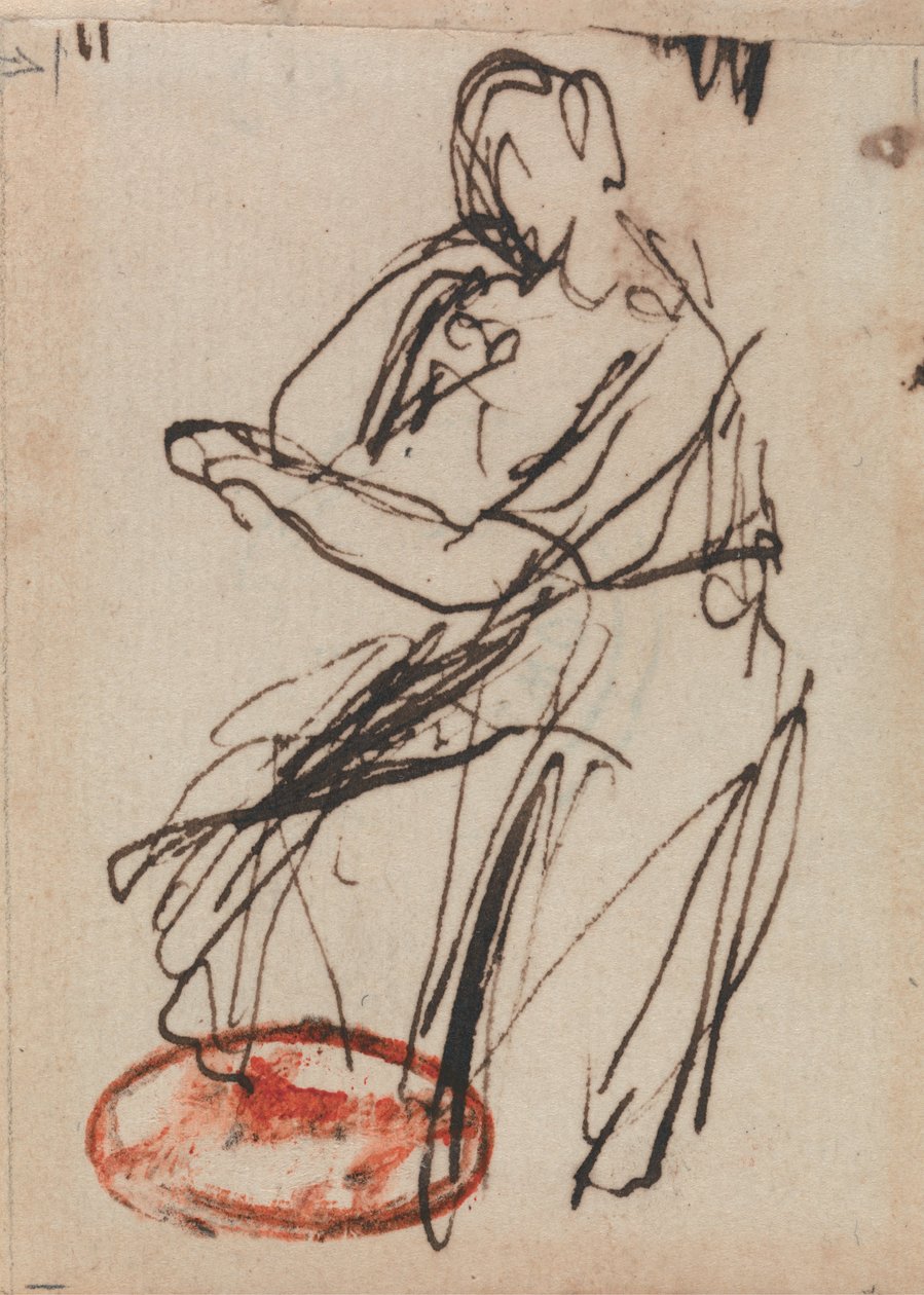Ülő nő alkotó: George Romney