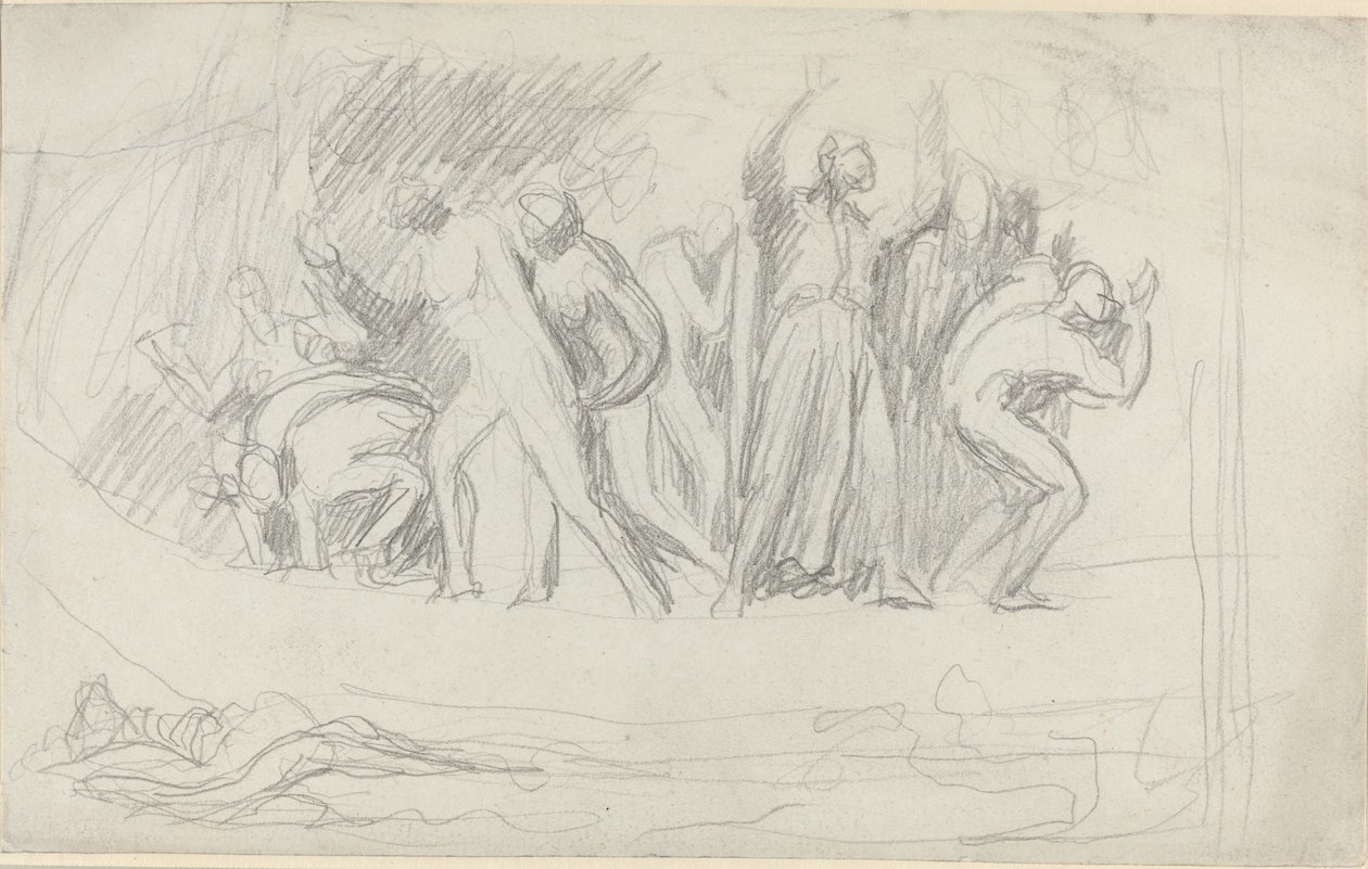 Tanulmány a "The Deluge"-hoz alkotó: George Romney
