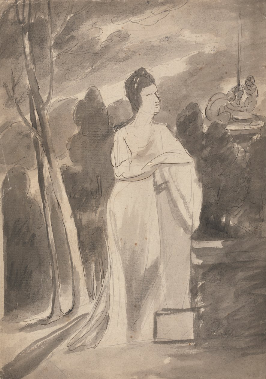 Nő az oszlopnál alkotó: George Romney