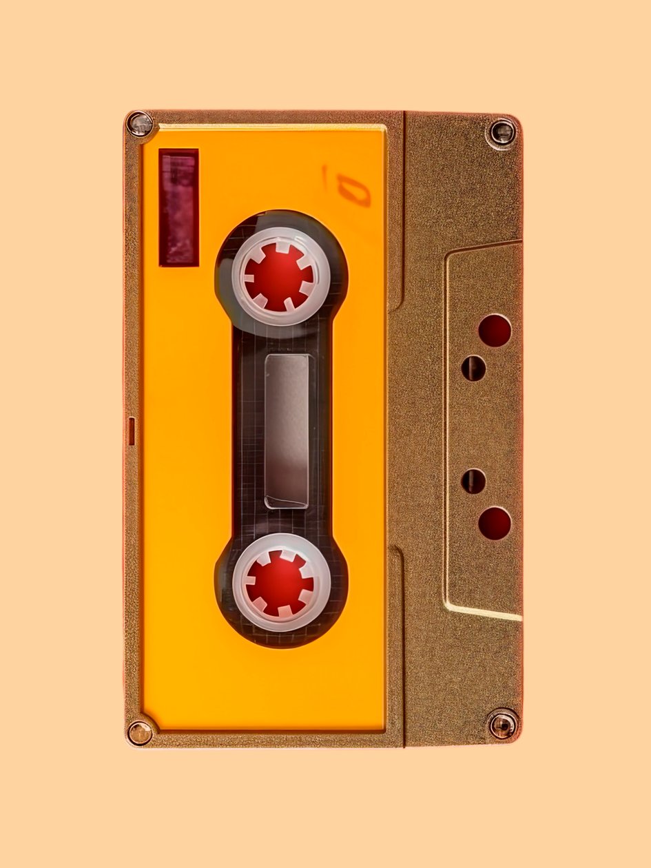 Vinyl Cassette, 2024 (akril, vászon) alkotó: George Rosaly