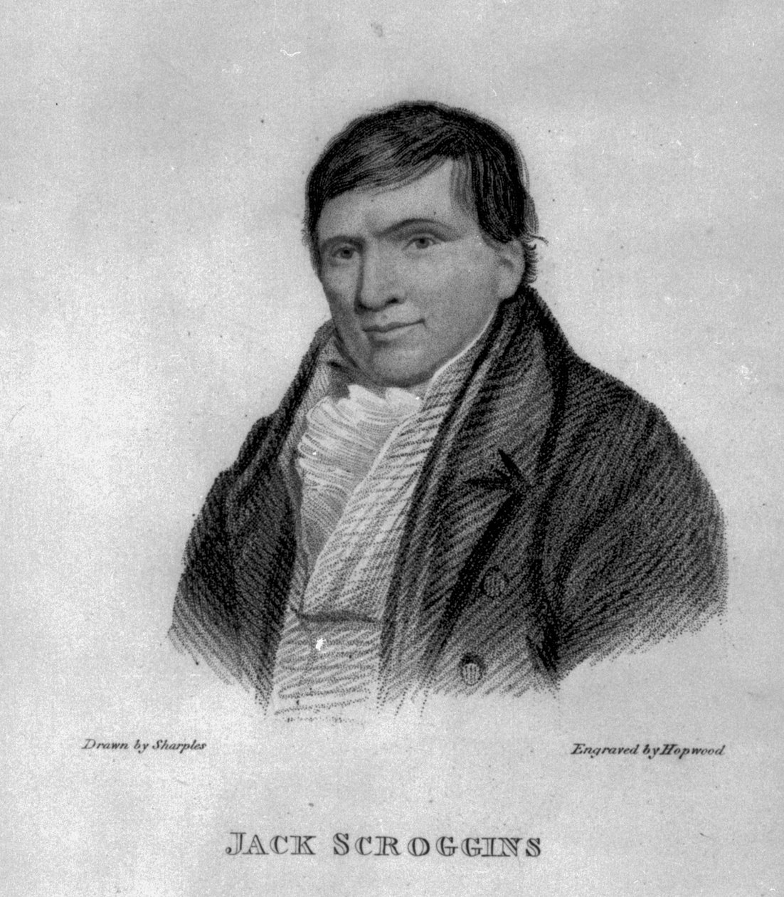 Jack Scroggins, Hopwood metszet alkotó: George Sharples