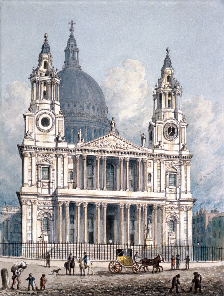 Szent Pál-székesegyház, London, 1810 alkotó: George Shepherd