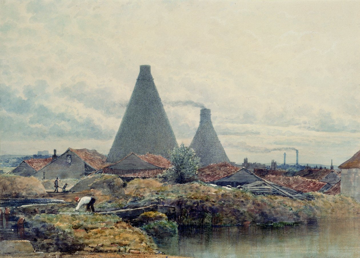 A kemencék, 1831 (wc) alkotó: George Shepherd