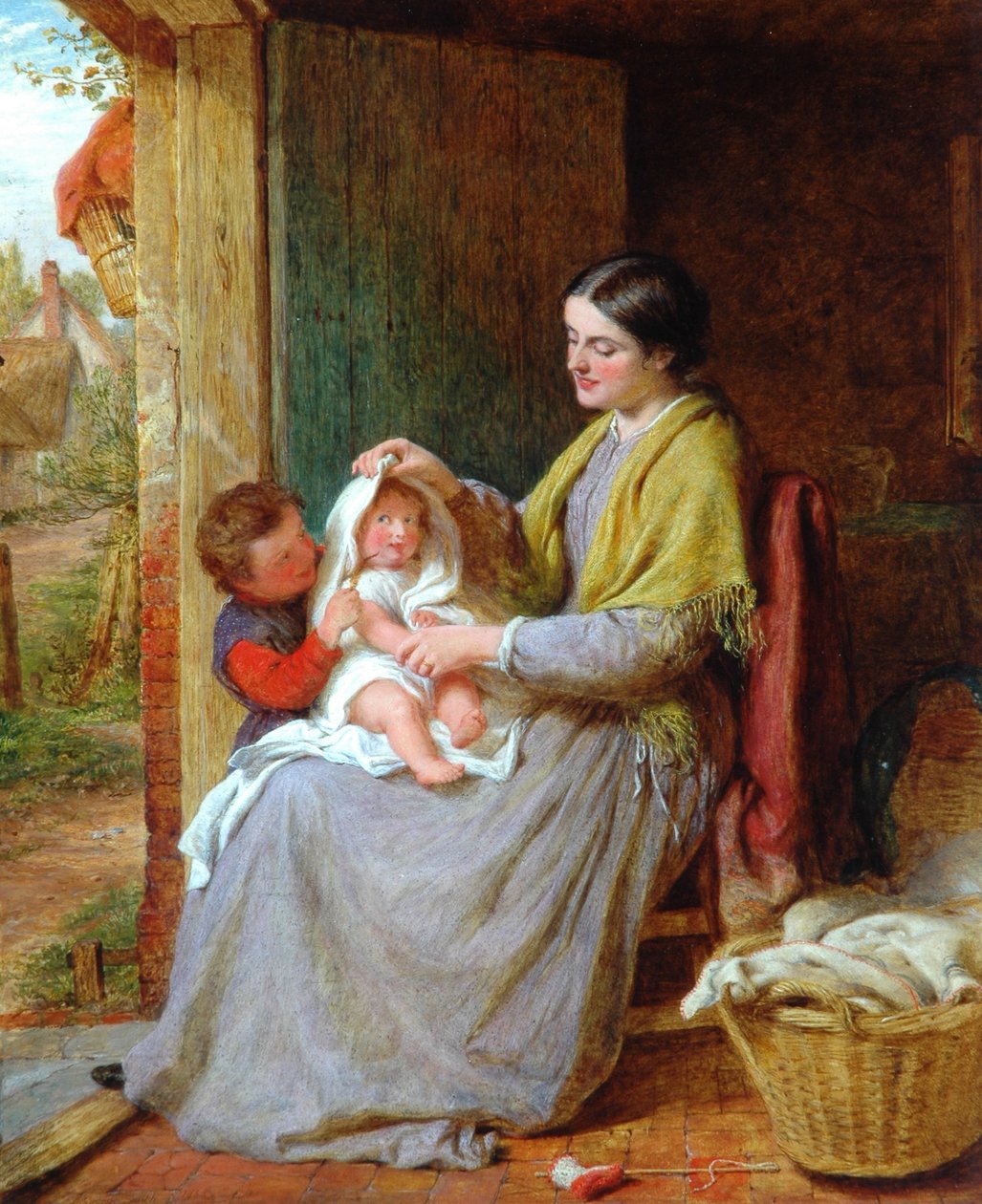 Játék a babával, 1863 alkotó: George Smith
