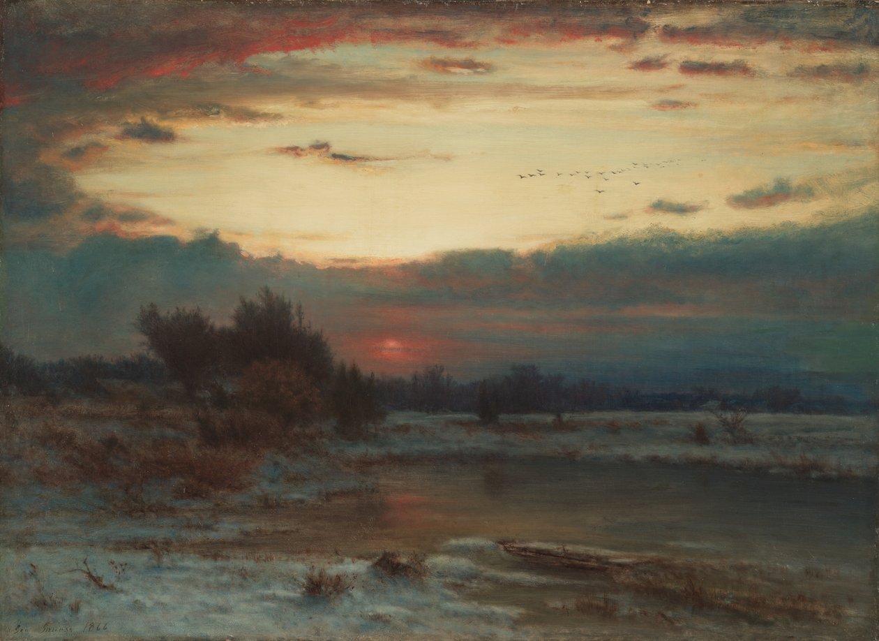 Téli égbolt alkotó: George Snr. Inness