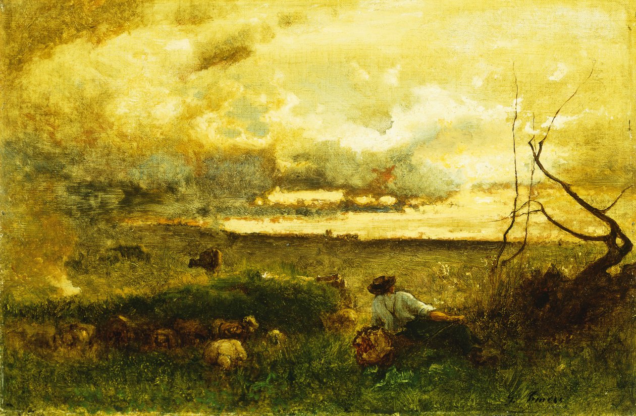 Arany naplemente, alkotó: George Snr. Inness