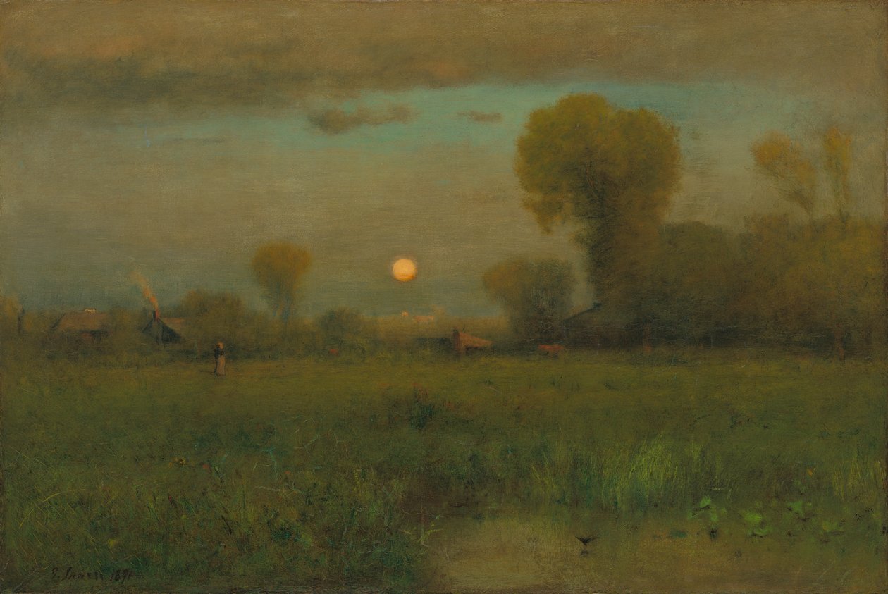 Harvest Moon, 1891 alkotó: George Snr. Inness