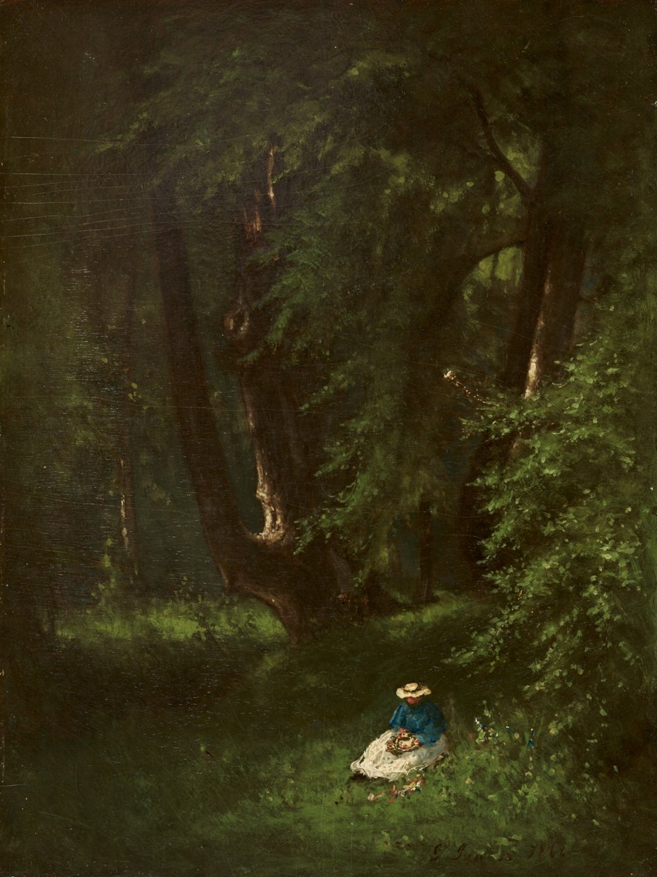 Az erdőben alkotó: George Snr. Inness