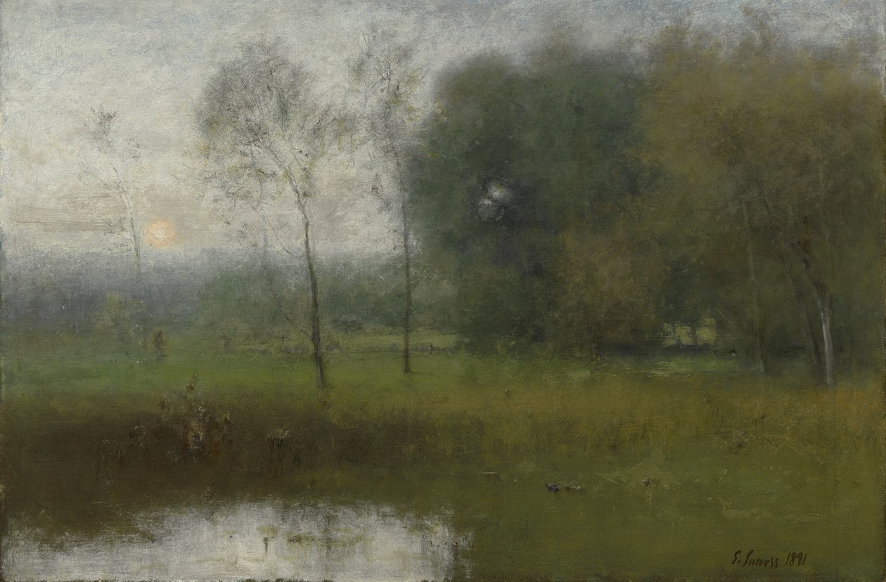 New Jersey-i táj, 1891 alkotó: George Snr. Inness