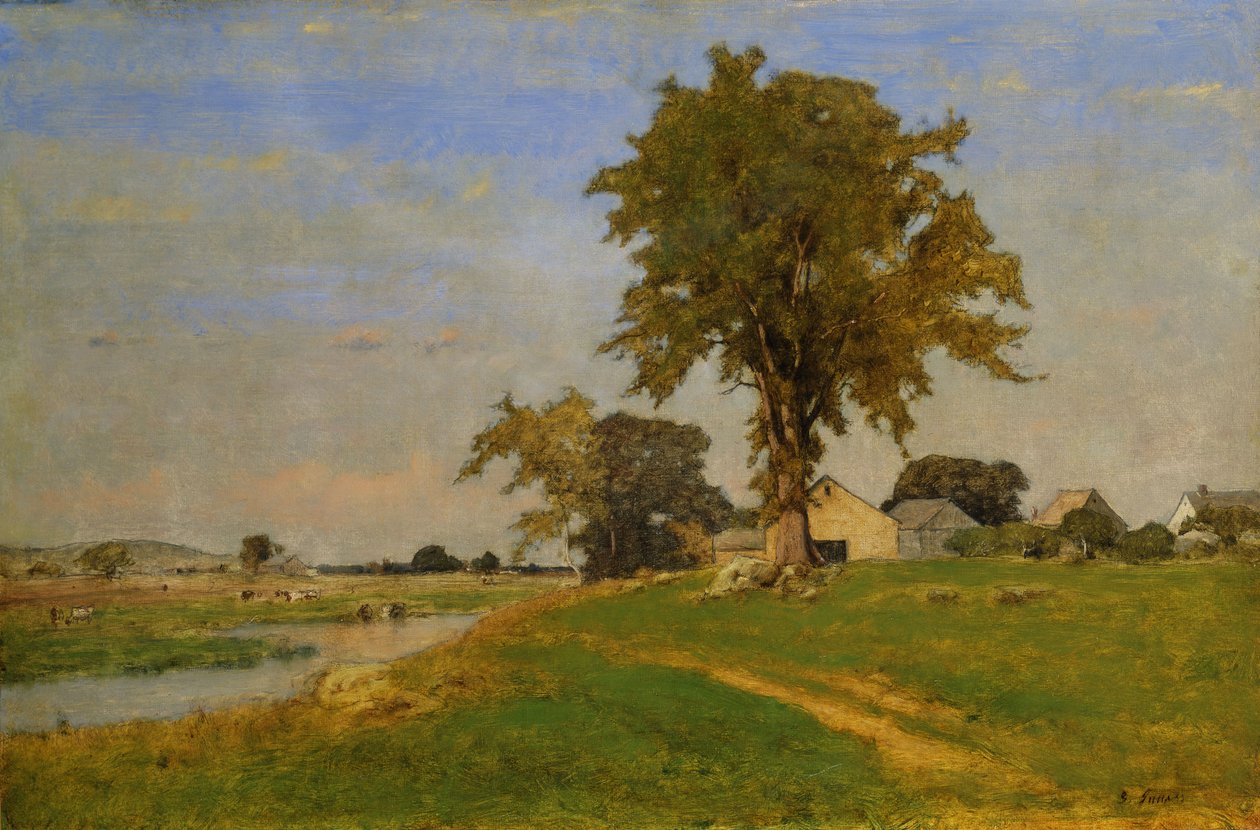 Old Elm Medfieldben, 1860 alkotó: George Snr. Inness