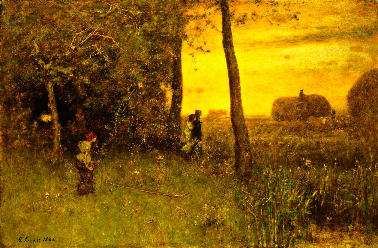 A fürdőzők, 1888 alkotó: George Snr. Inness