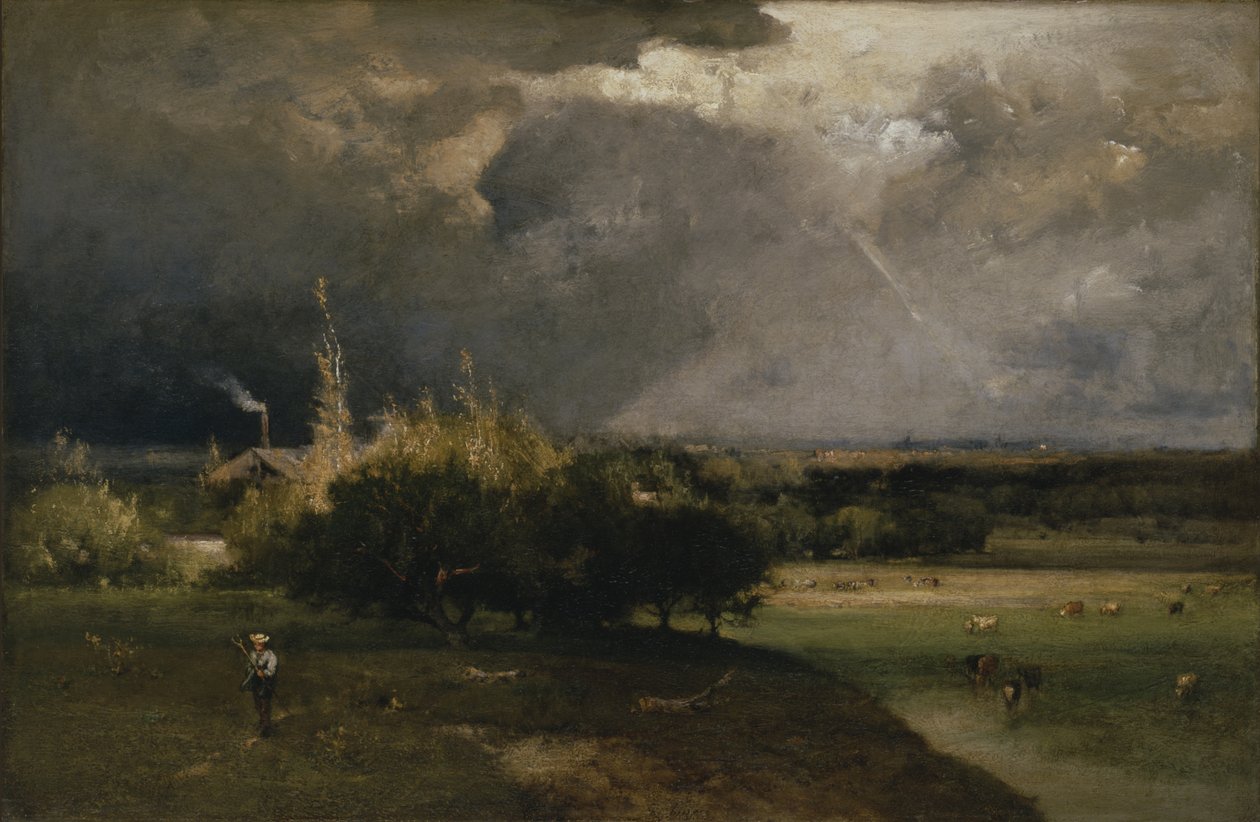 A közelgő vihar, 1879 körül alkotó: George Snr. Inness