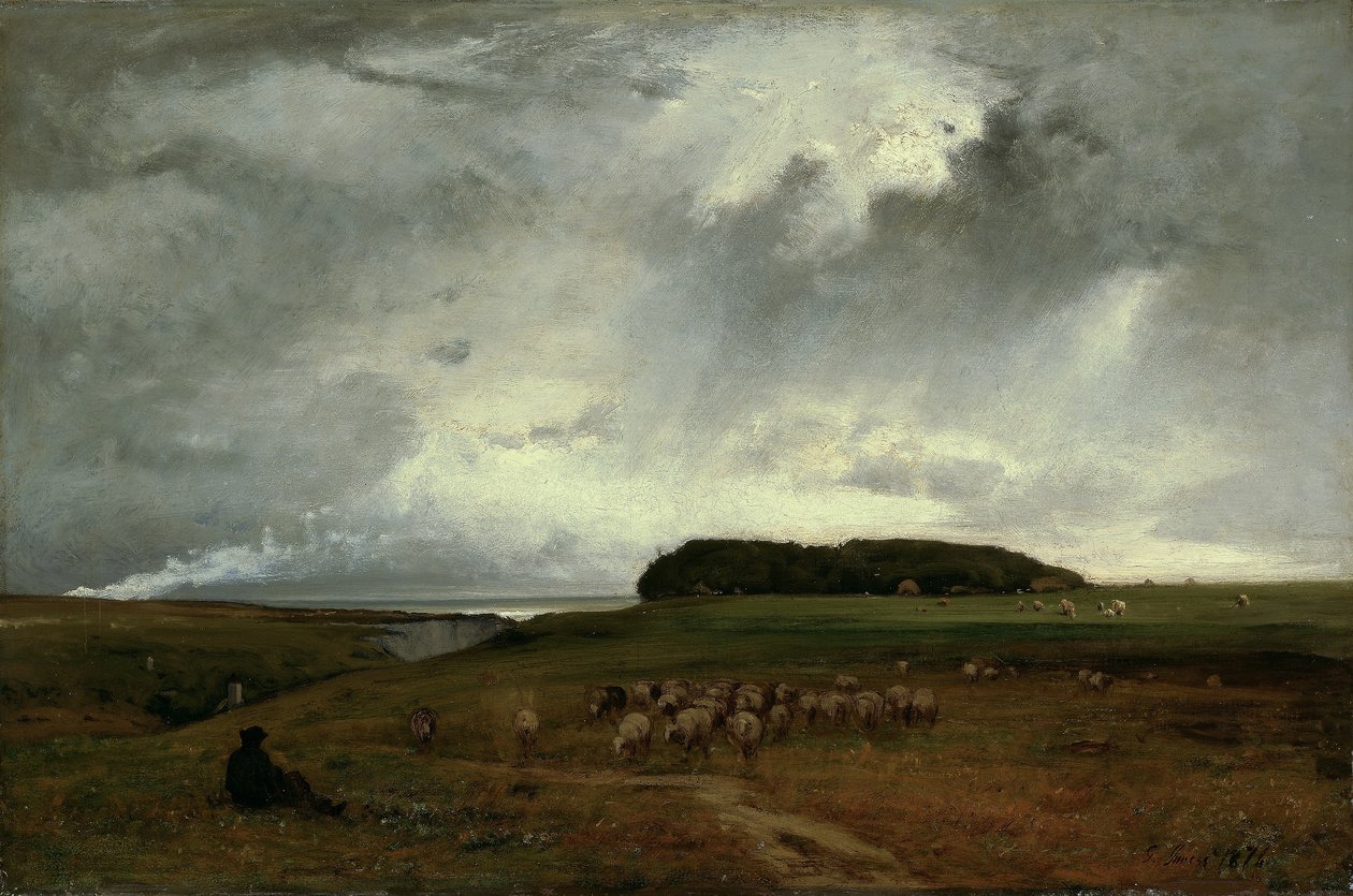 A vihar, 1876 alkotó: George Snr. Inness
