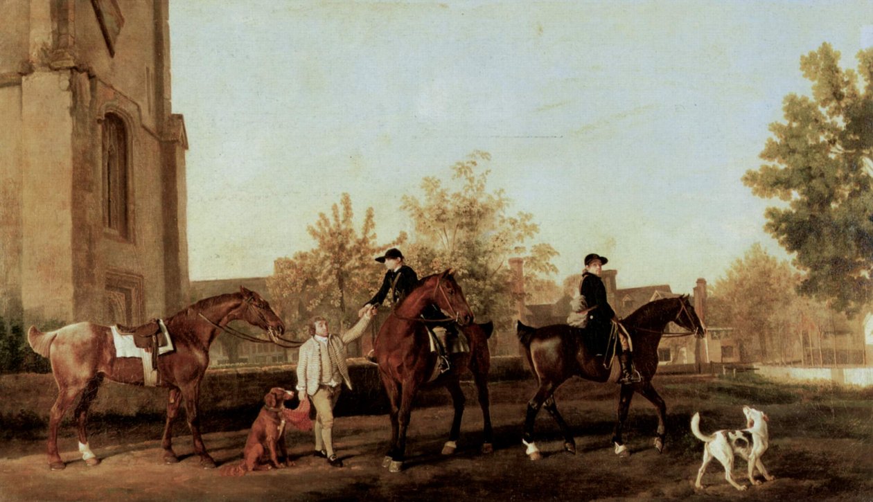 A vadászok elhagyják Southillt alkotó: George Stubbs