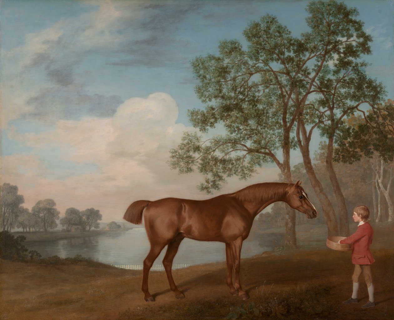 Tök istállóval alkotó: George Stubbs