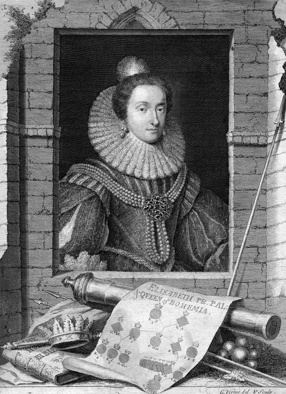 Cseh Erzsébet, 1700-1750. alkotó: George Vertue