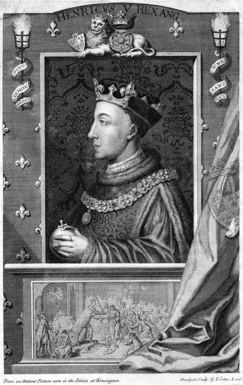 V. Henrik, Anglia királya. alkotó: George Vertue