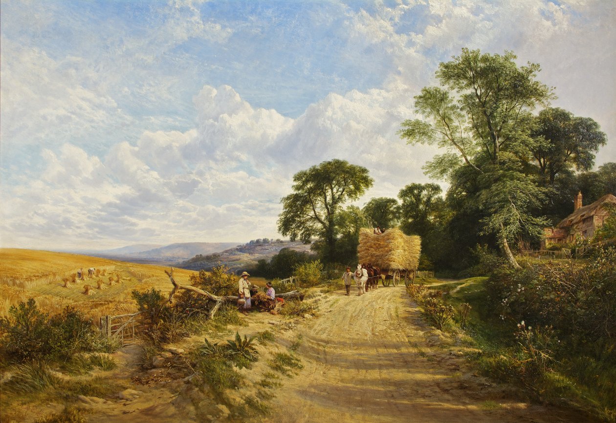 Táj - Szüreti idő alkotó: George Vicat Cole