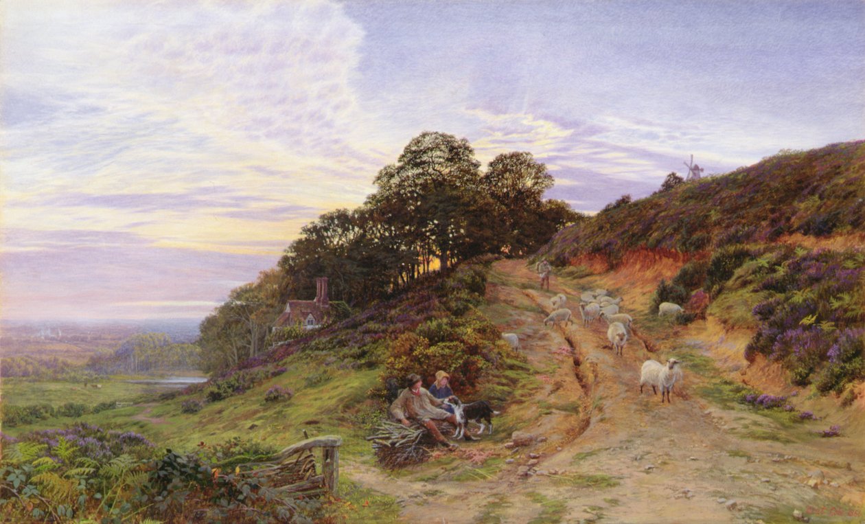 Pitch Hill Ewhurst közelében alkotó: George Vicat Cole