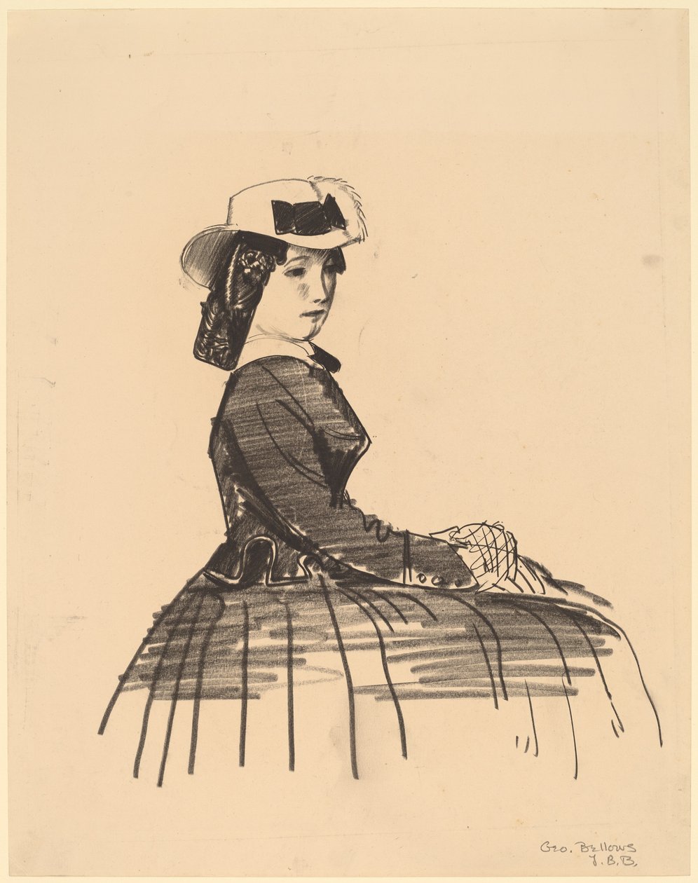 Egy ír lány, 1922. alkotó: George Wesley Bellows