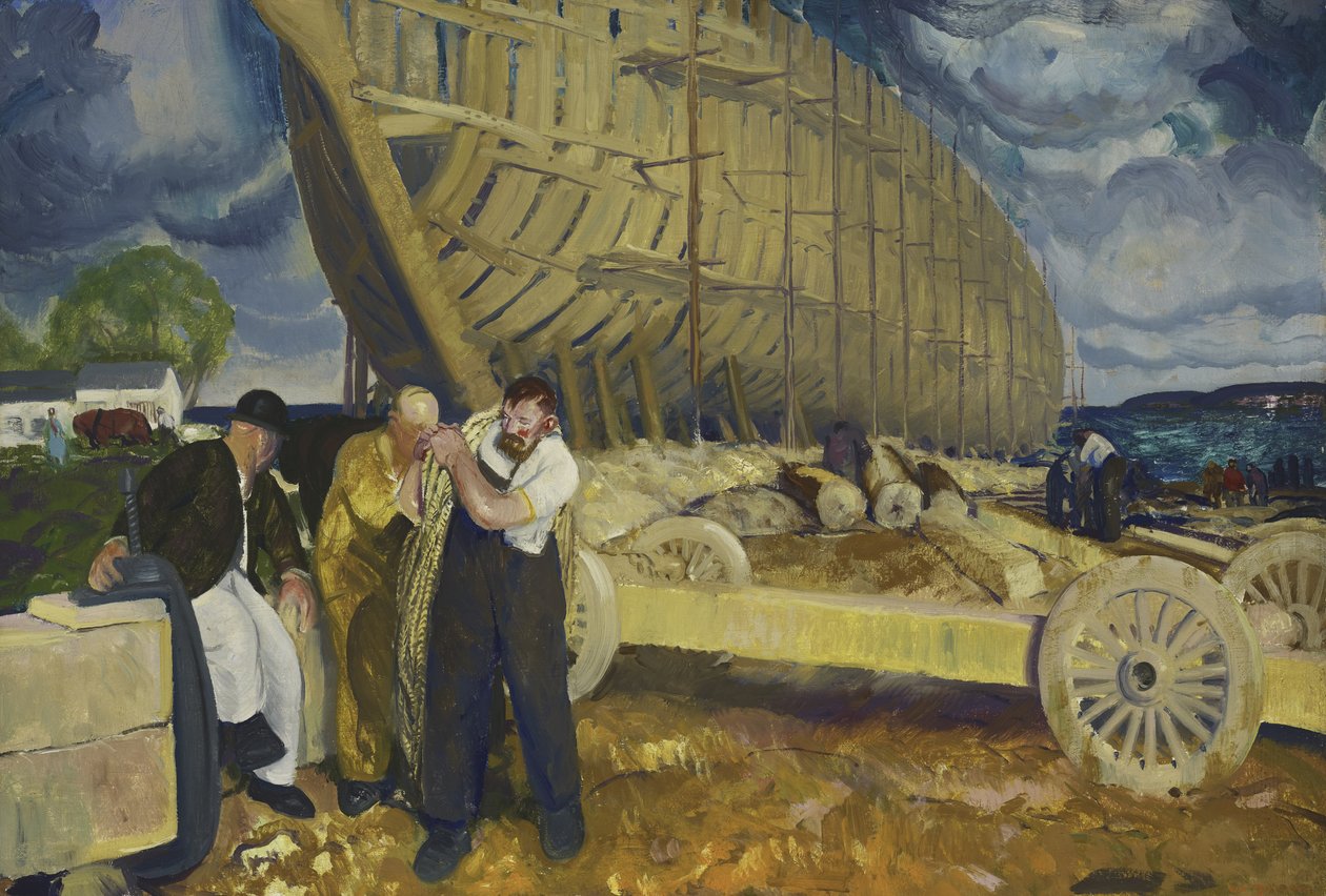 Hajóépítők, 1916 alkotó: George Wesley Bellows