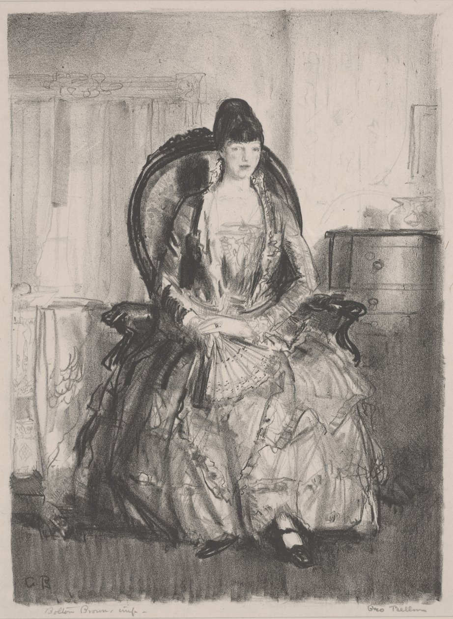 Emma egy székben alkotó: George Wesley Bellows
