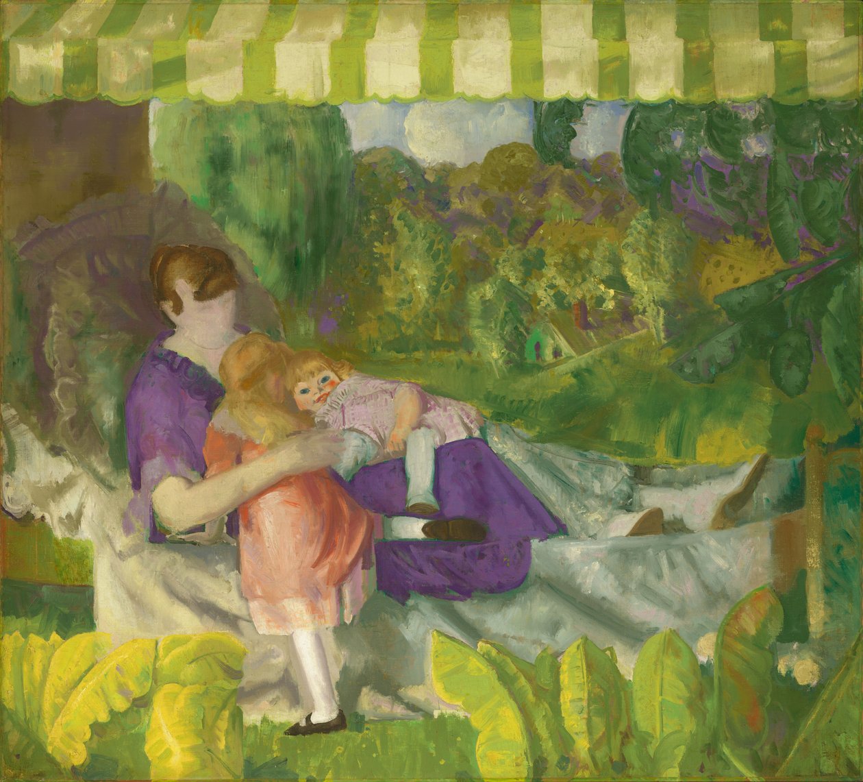 Családom, 1916. alkotó: George Wesley Bellows