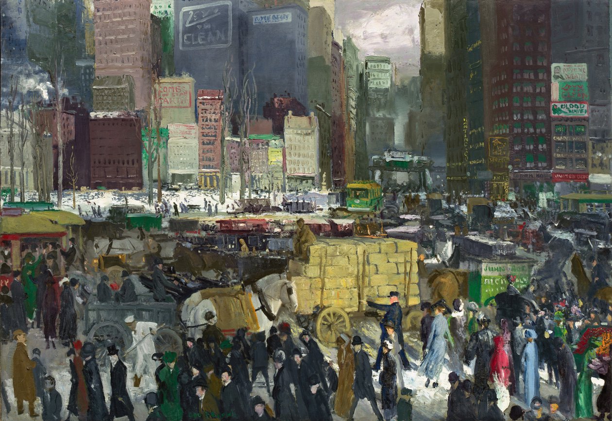 New York, 1911. alkotó: George Wesley Bellows