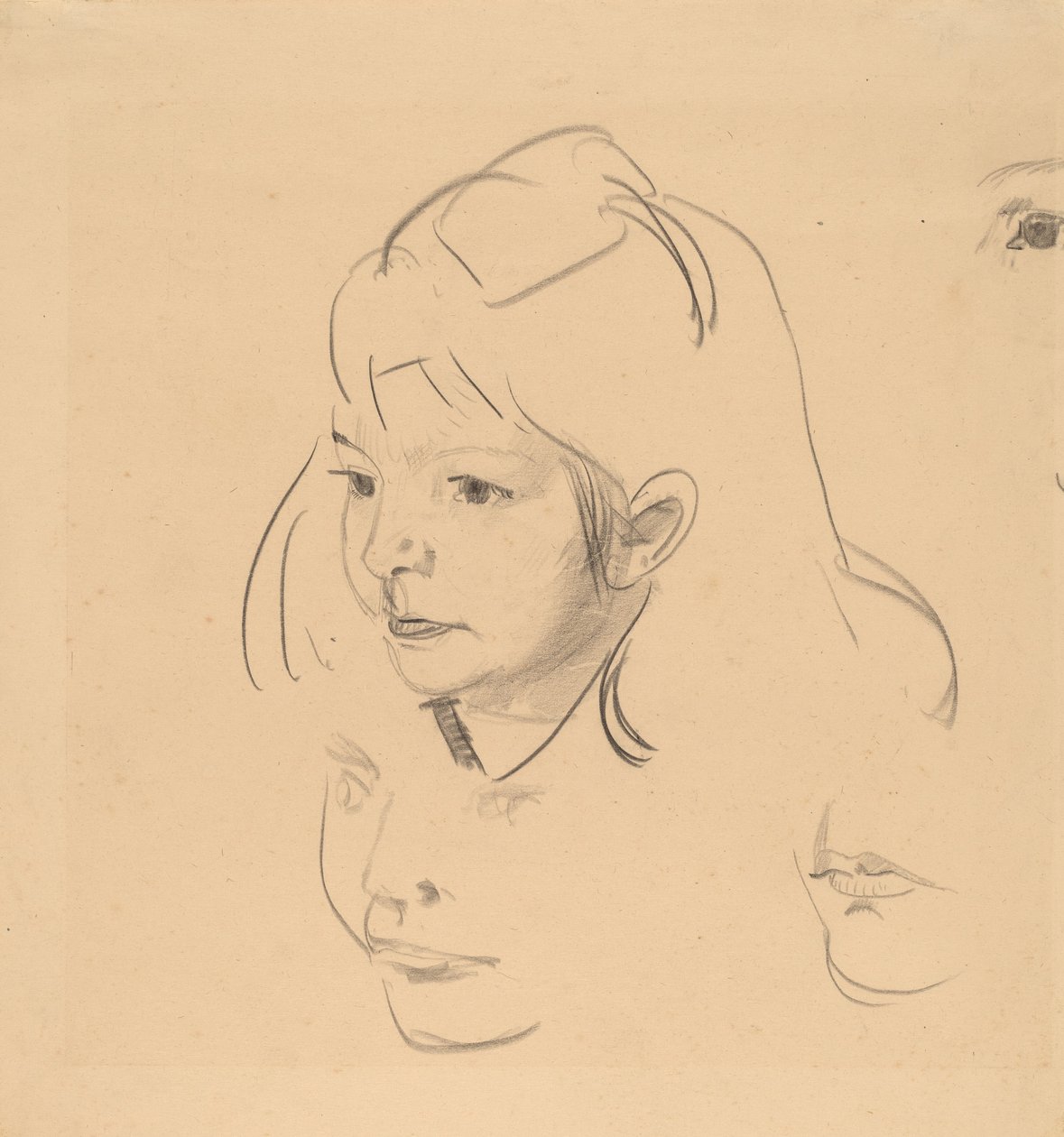 Tanulmányok Jean c. 1920. alkotó: George Wesley Bellows