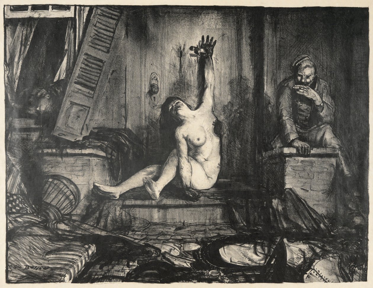 A cigaretta: háborús sorozat alkotó: George Wesley Bellows