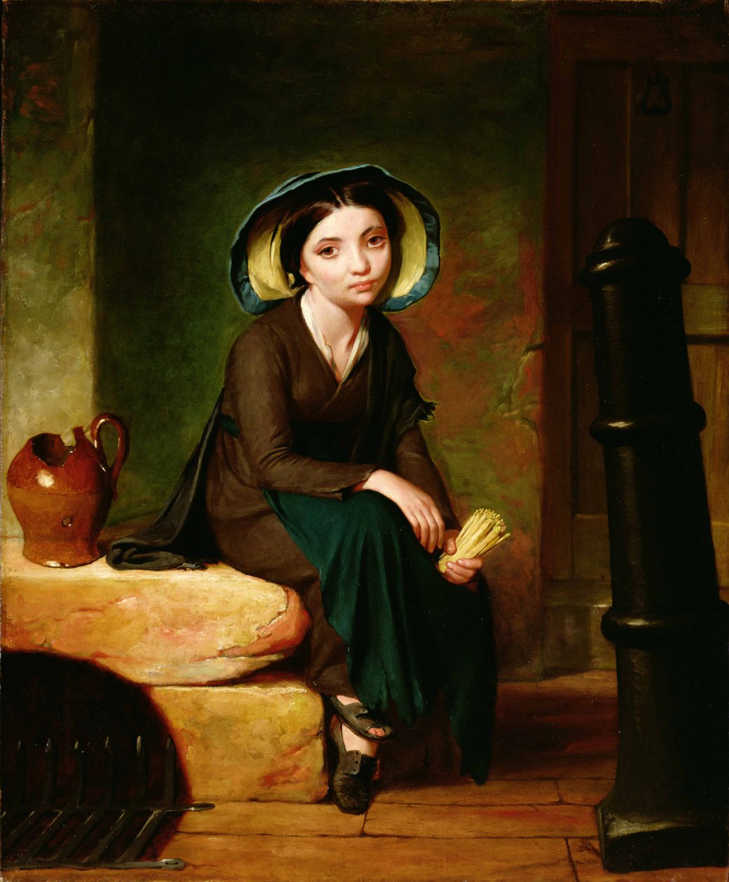 A gyufás lány, 1834 alkotó: George Whiting Flagg