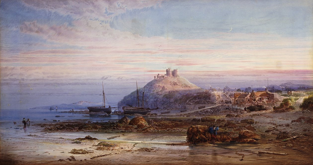 Criccieth kastély, alkotó: George Wolfe