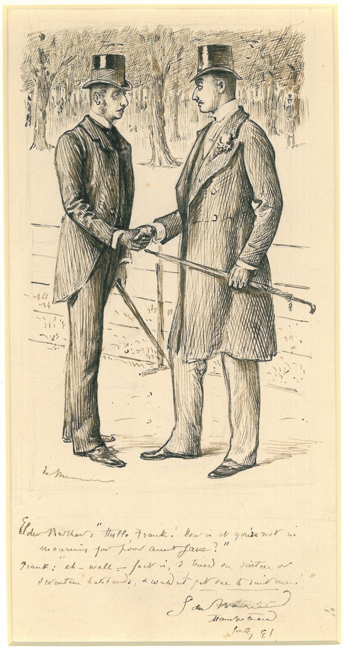 Hello Frank!, 1891 alkotó: George du Maurier