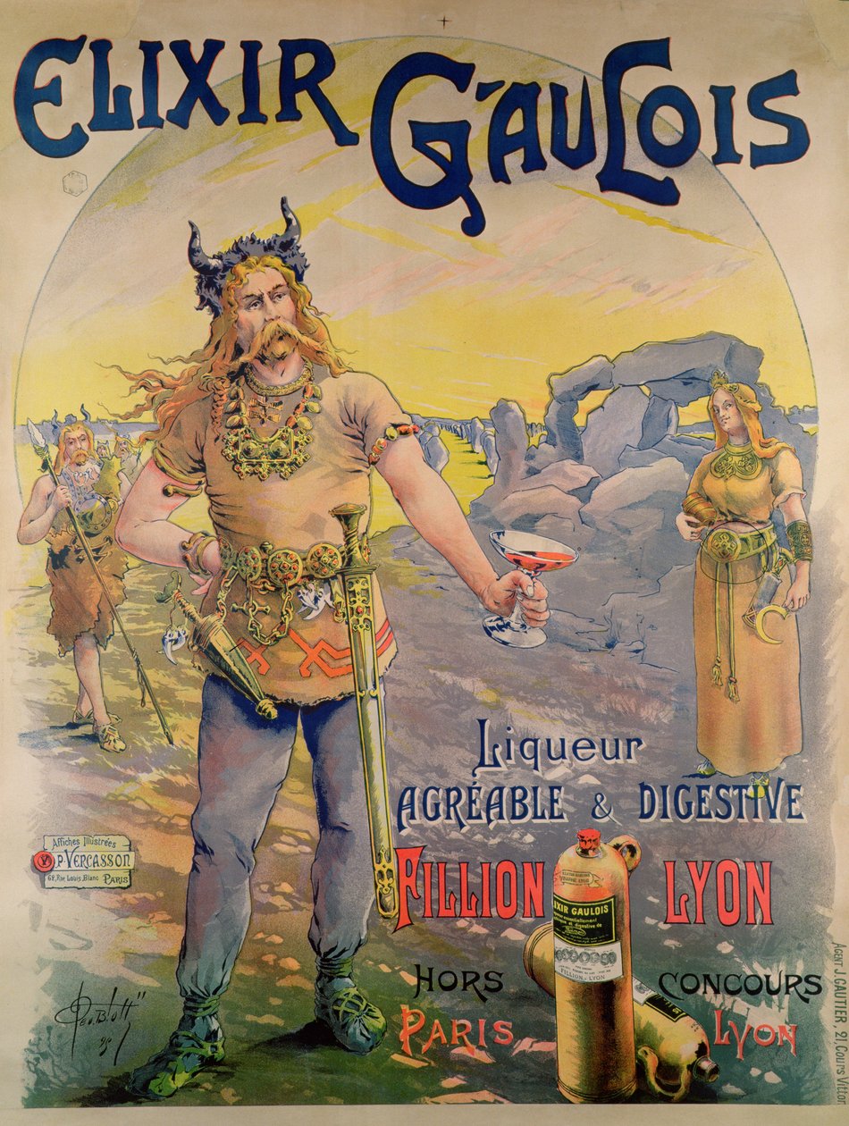 Az "Elixir Gaulois"-t reklámozó plakát, 1895 alkotó: Georges Blott