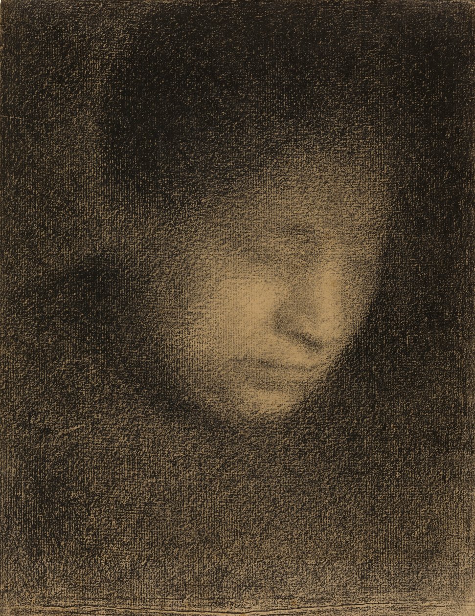 Madame Seurat, a művész édesanyja, 1882-3 körül (conte kréta, Michallet papír) alkotó: Georges Seurat